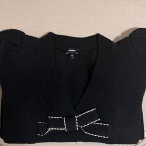 Express, v neck long sleeve bow sweater!